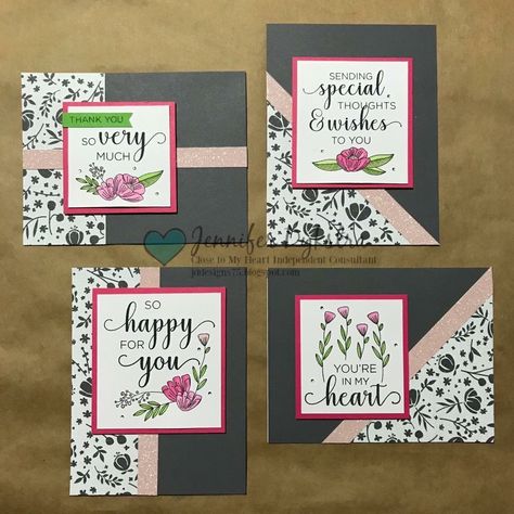 Mother's Day Cards Handmade Simple, Ctmh Cards, Stamping Up Cards, Card Patterns, Heart Cards, Card Making Inspiration, Card Tutorials, Handmade Birthday Cards, Home Is Where