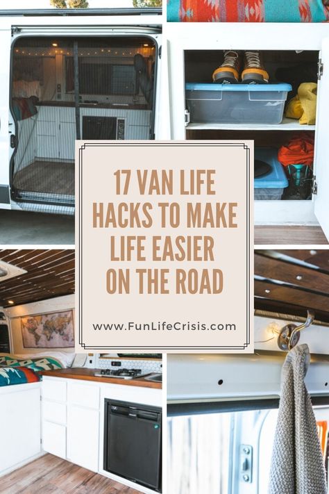 Van Life Hacks, Campervan Hacks, Boondocking Camping, Diy Van Conversions, 5th Element, Camper Van Life, Van Storage, Van Conversion Interior, Life On The Road