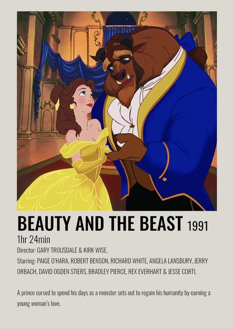 Beast Movie Poster, Bela Disney, Beauty And The Beast 1991, Animation Poster, Beast Movie, Film Polaroid, Disney Movie Posters, The Beast Movie, Beauty And The Beast Movie