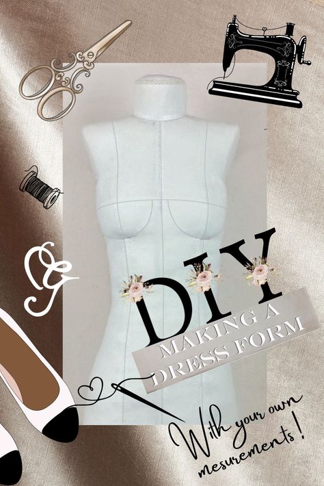 Diy Dress Form, Tailor's Dummy, Sewing Aesthetic, Belle Dress, Dress Forms, Diy Dress, Fit Dress, Dress Form, My Youtube Channel