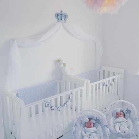 Twin Baby Beds, Twin Cots, Baby Crib Designs, Nursery Chairs, Toy Storage Nursery, Gorgeous Nursery, Sleigh Cot, Storage Nursery, Baby Beds