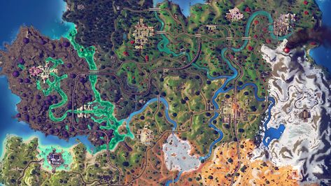 Fortnite Interactive Map Weekly Challenges, Island Map, Best Fan, Interactive Map, Best Seasons, Fortnite, Map, Collage, Anime