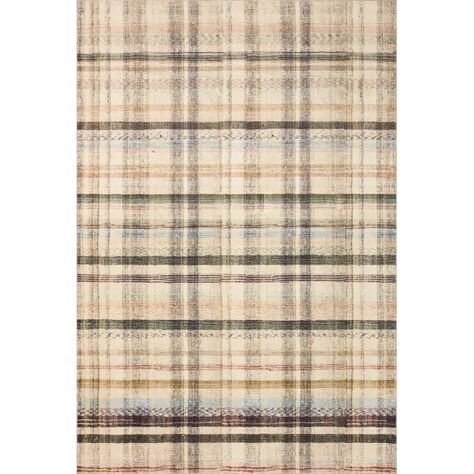 Chris Loves Julia x Loloi Humphrey Area Rug in Ivory/Multi | Wayfair Studio Mcgee Plaid Rug, Plaid Rug Bedroom, Loloi Humphrey, Chris Loves Julia X Loloi, Plaid Area Rug, Plaid Rug, Chris Loves Julia, Women's Ministry, Mcgee & Co