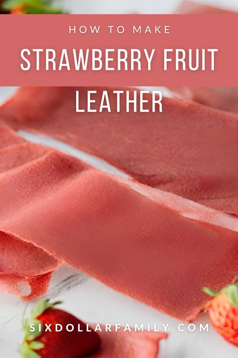 Indulge in the sweetness of summer all year long with our strawberry fruit leather recipe. Discover how to turn fresh strawberries into a frugal and flavorful treat in just a few simple steps! Perfect for snacking or gifting! Dehydrated Fruit Leather Recipe, Applesauce Fruit Leather Recipe Dehydrator, How To Make Fruit Leather In Dehydrator, Strawberry Fruit Leather Recipe, Dehydrator Fruit Leather Recipe, Strawberry Fruit Leather Recipe Dehydrator, Apricot Fruit Leather Recipe Dehydrator, Fruit Leather Recipe Dehydrator, Easy Fruit Leather Recipe