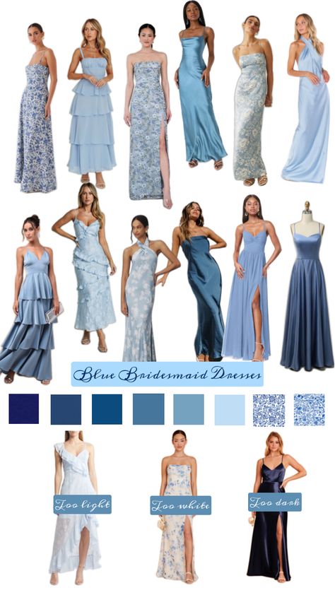 Shades of blue wedding