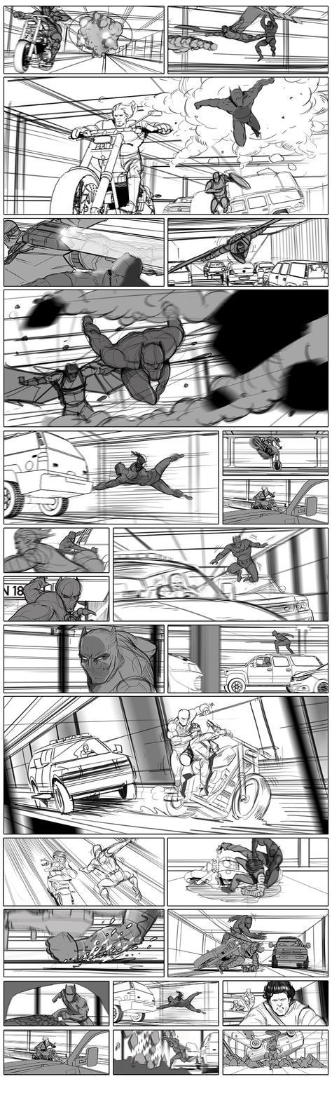 Tony Liberatore drew some stunning frames for the Marvel film! Storyboards Inc. Drawing Poses Action, Poses Action, Storyboard Film, Drawing Marvel, Storyboard Examples, Storyboard Drawing, Storyboard Ideas, Animation Characters, Comic Book Layout