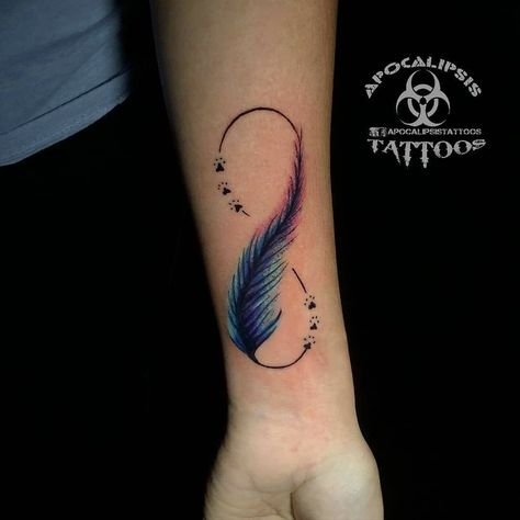 Infiniti Feather Tattoo Design, Symbol For Life Tattoo, Feather And Infinity Tattoo, Infinity Feather Tattoo Design For Women, Infinity Feather Tattoos, Feather Wrist Tattoos For Women, Feather Infinity Tattoo Design, Infinity Wrist Tattoos For Women, Infinity Feather Tattoo Design