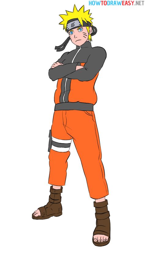 How to Draw Naruto #Naruto #NarutoUzumaki #Anime #Manga #EasyDrawing #AnimeDrawing #DrawingTutorials #Draw #Drawing #Cartoon #Hokage #Japan #JapaneseCartoon #CartoonDrawing Naroto Ozomaki, How To Draw Naruto, Brave Characters, Anime Mouths, Draw Easy, Naruto Drawings, Pants Details, Drawing Cartoon, Learn How To Draw