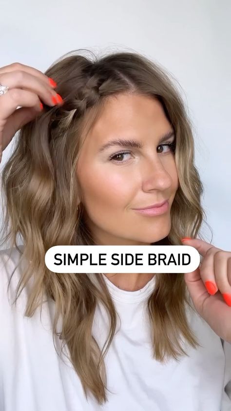 @doriecfoshee shared a video on Instagram: “another easy hair style! make sure to pancake, loosen the braid, once you are done! this gives a softer, more thrown together look than…” • Jun 27, 2022 at 1:47am UTC Pancake Braid, Tight Braids, Hair Photography, Side Braid, Easy Hair, Makeup Hair, Easy Hairstyles, Pancakes, Twins