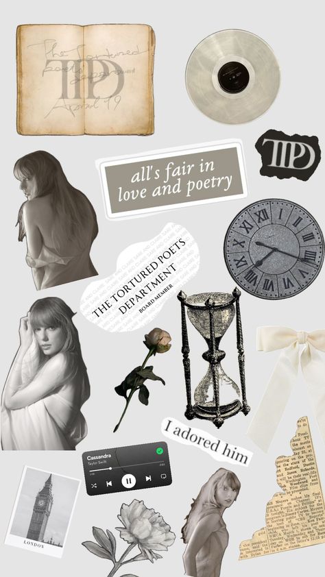 I decided to make a #TTPD post for all you Taylor Swift Lovers!!🦢😁🍂 #Swiftie #f4f #fyp Follow @kittysue2010 💫 Shuffles Taylor Swift, Ttpd Taylor Swift Aesthetics, Taylor Swift Aesthetic Stickers, Taylor Swift Ttpd, Taylor Swift Shuffle, Taylor Swift Scrapbook, Ttpd Sticker, Canva Scrapbooking, Swiftie Room