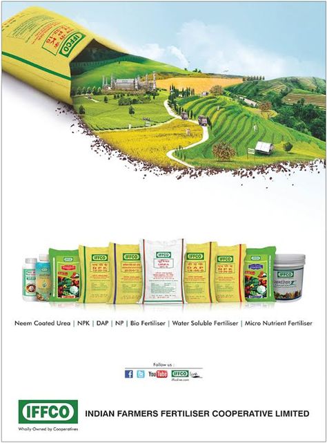 INDIAN FARMERS FERTILISER COOPERATIVE. Farming Creative Ads, Farmers Day Creative Ads, 4 Infographic, Agriculture Design, Graphic Design Inspiration Poster, Sustainable Food Systems, Copy Ads, Organic Market, Bio Organic