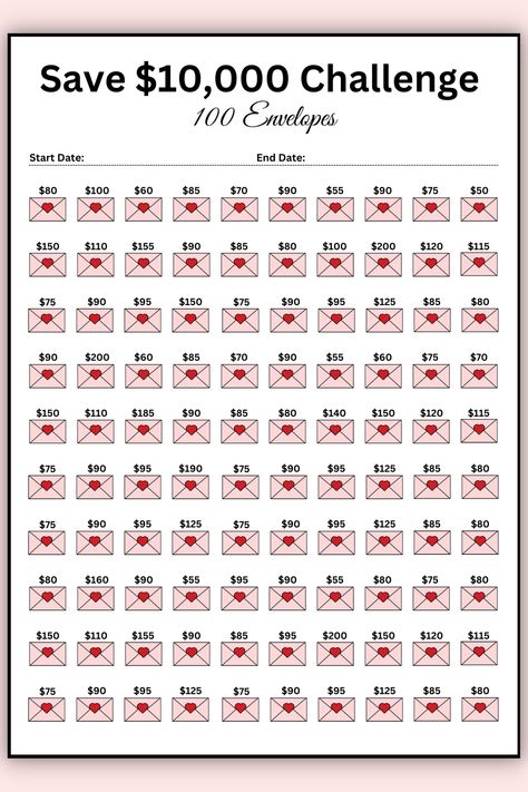 #Budgeting #of #Cleaning #to #Your #Art #Money #Financial #Creating #Path #Success #the #Mastering #Ultimate 10k Savings Challenge, 10k Savings, 100 Envelope Challenge, Envelope Challenge, Saving Money Chart, Money Chart, Budget Challenge, Savings Challenge Printable, Money Saving Methods