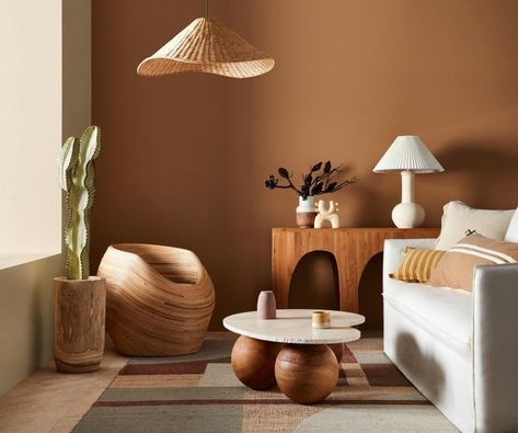 Colour Forecast 2023, Brunswick House, Earthy Living Room, Forces Of Nature, Homes To Love, Color Forecasting, Brown Walls, Cool Christmas Trees, Paint Brands