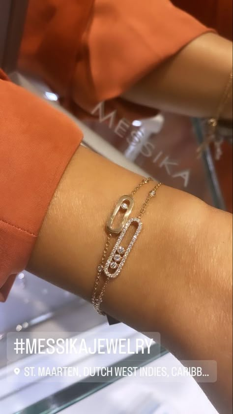 Messika Bracelet, Messika Jewelry, St Maarten, Handbag Essentials, Luxe Jewelry, Jewelry Fashion Trends, Crystal Beads Bracelet, Classy Jewelry, Fancy Jewellery