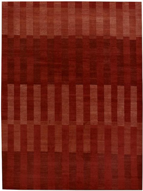 Planks II Brick #1 {rugs, carpets, modern, home collection, decor, residential, commercial, hospitality, warp & weft} English Rug, Mughal Prints, Modern Carpets Design, Hotel Signage, Collection Decor, Red Textiles, Carpet Designs, Mid Modern, White Carpet