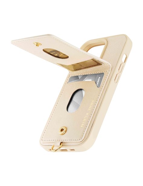 Elevate your lifestyle with the luxurious saffiano-textured phone case, featuring a built-in credit card holder, offering both style and convenience in a single case. • Saffiano texture vegan leather• Kick-stand wallet with 3 card slots and snap closure• Attachment ring can be use for AirPods or crossbody accessories• Open face format for easy screen access• Includes camera lens protector• Apple iPhone® not included• Apple iPhone® is a trademark of Apple, Inc. Phone Case Wallet Card Holders, Iphone Case With Wallet, Phone Cases With Card Holder, Phone Cases With Wallet, Iphone 14pro Case, Iphone 15 Case, Phone Case With Wallet, Iphone Case With Card Holder, Iphone Wallet Case Women