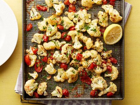 Get Roasted Italian Cauliflower Recipe from Food Network Italian Cauliflower, Best Cauliflower Recipe, Cauliflower Recipes Healthy, Oven Roasted Cauliflower, Cauliflower Recipe, Italian Appetizers, Cauliflower Recipes, Vegetable Sides, Kitchen Food