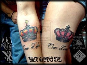 King Queen Crown Tattoo, Tattoos For Boyfriend And Girlfriend, Tattoos For Boyfriend, Upper Arm Tattoo Men, Arm Tattoo Men, Queen Tattoo Designs, King Queen Tattoo, Queen Crown Tattoo, Upper Arm Tattoo