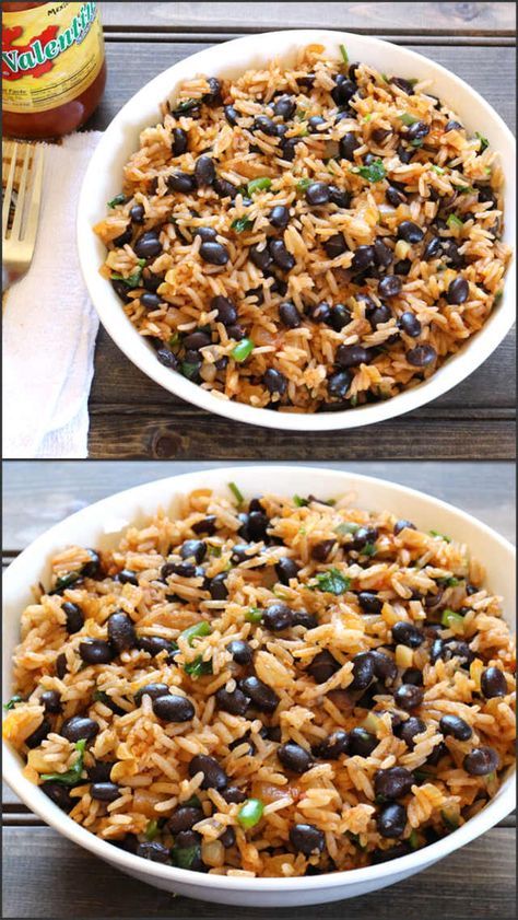 Black Beans Rice, Different Than Others, Mexican Rice Recipe, Rice And Beans Recipe, Mexican Rice Recipes, Vegetarian Mexican, Black Beans And Rice, Black Bean Recipes, Rice And Beans