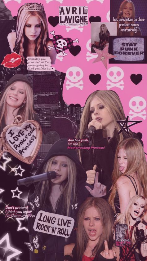 the motherf**king princess 👑 — #avrillavigne #poprock #punk #grungecore #singer #avril #blackstar Princess Punk Aesthetic, Avril Lavingne Wallpaper, Pop Punk Princess Aesthetic, Avril Lavigne Aesthetic Wallpaper, Punk Lockscreen, Pop Punk Wallpaper, Punk Princess Aesthetic, Avril Lavigne Poster, Avril Lavigne Wallpapers