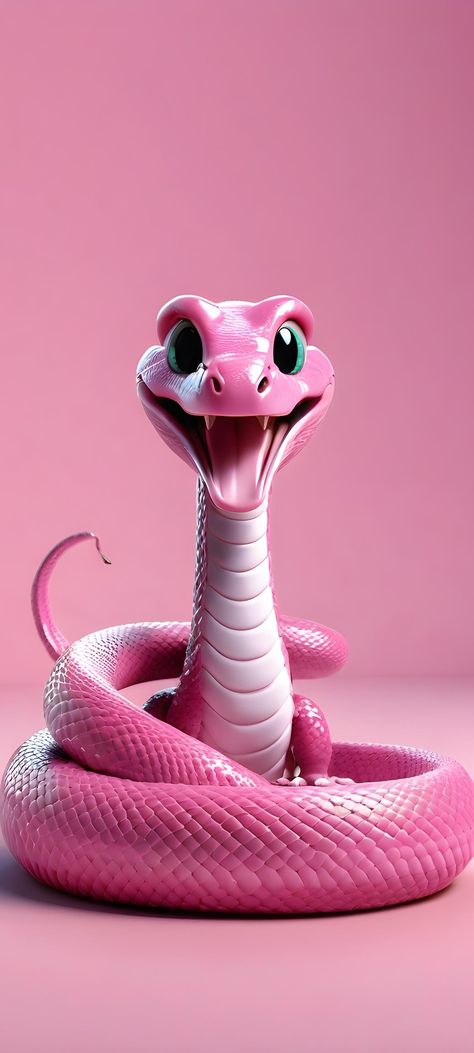 Pink Snake Wallpaper, Snake Wallpaper, Pink Snake, Snakes, New Art, Cool Stuff, Comics, Funny, Anime