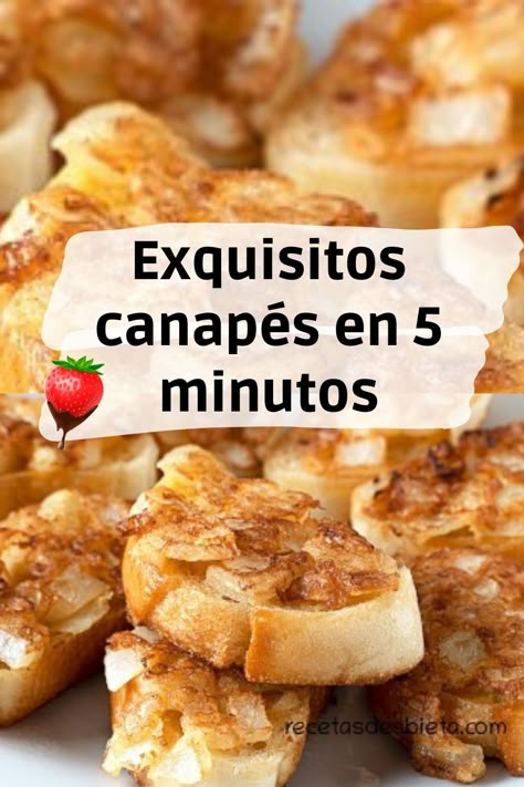 canapés baratos, rápidos y muy ricos Canapes Faciles, French Toast, Sandwiches, Toast, Snacks, Thermomix