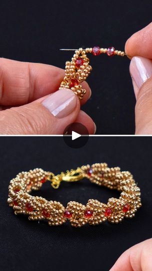 How to make a DIY crystal bracelet easily! Beaded jewelry tutorial! Miarti DIY Jewelry🌷 | How to make a DIY crystal bracelet easily! Beaded jewelry tutorial! Miarti DIY Jewelry🌷 | By Miarti - Creative ideas | Facebook Diy Crystal Bracelet, Crystal Bracelets Tutorial, Seed Bead Bracelets Tutorials, How To Make Crystals, Bracelets Tutorial, Beaded Bracelets Tutorial, Swarovski Crystal Bracelet, Beaded Jewelry Tutorials, Seed Bead Bracelet