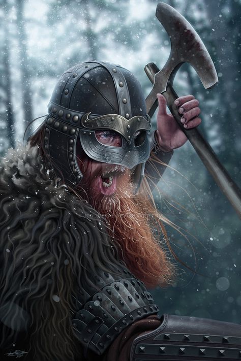 Erik the Red by JFoliveras.deviantart.com on @DeviantArt Vikings Art, Viking Warrior Tattoos, Erik The Red, Arte Viking, Art Viking, Viking Life, Warrior Tattoos, Viking History, Viking Art