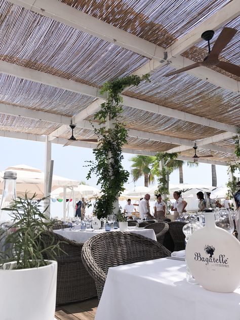 Beach club St. Tropez - photo by @shopcdahl St Tropez France Aesthetic, St Tropez Aesthetic, Saint Tropez Aesthetic, Beach Club Aesthetic, St Tropez Beach, Bagatelle St Tropez, Dior Cafe St Tropez, St Tropez Beach Club, Saint Tropez Beach Club