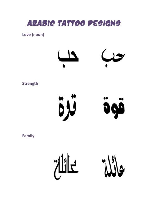 Arabic Tattoo Meaning, Arabic Writing Tattoo, Tattoos Meaning Family, Tattoos Arabic, Arabic Tattoos, Arabic Tattoo Design, Symbol For Family Tattoo, Symbols Of Strength Tattoos, Arabic Calligraphy Tattoo