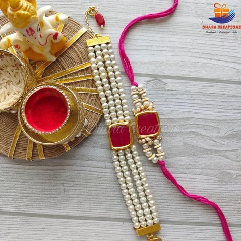 Rakhi2022 Rakhi Photoshoot, Rakhi Post, Fabric Rakhi, Rakhi Designs Handmade, Rakhi 2023, Diy Jewelry Videos, Rakhi 2024, Latest Blouse Neck Designs, Handmade Rakhi Designs