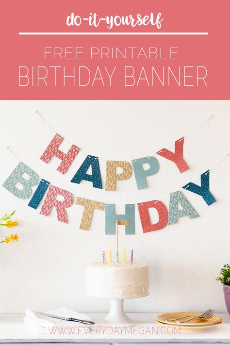 Happy Birthday Banner Cricut, Happy Birthday Letters Printable Free, Printable Happy Birthday Banner Letters, Free Printable Birthday Banner, Birthday Banner Ideas, Happy Birthday Banner Diy, Happy Birthday Banner Printable, Printable Birthday Banner, Diy Birthday Banner