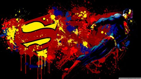 Superman- graffiti wallpaper Superman Aesthetic Wallpaper, Cool Superman Wallpapers, Superman Aesthetic, Aesthetic Superhero, Superman Hd Wallpaper, Dc Wallpaper, Superman Wallpaper, Superhero Kids, Superman Man Of Steel