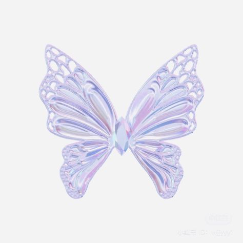 3d Butterfly Icon, Light Purple Widget Aesthetic, Olivia Icons, Pink Y2k Background, Ios Stickers, Friends Y2k, Purple Widget, Y2k 3d, Butterfly Y2k