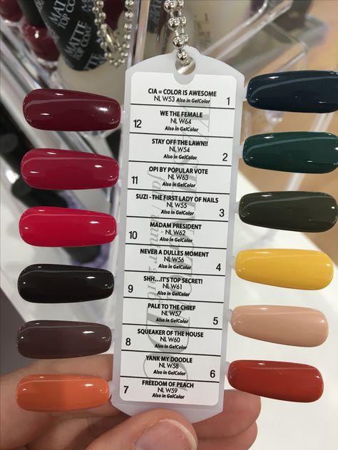 OPI Washington DC collection fall/winter 2016 Fall Nails Opi, Red Orange Nails, Opi Fall, Opi Red, Polish Names, Opi Colors, Unghie Sfumate, Fall Nail Polish, Opi Nail Colors