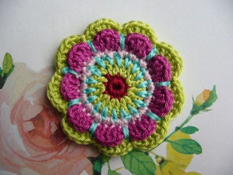 Elegant Free Crochet Flower 🌼 And Crochet Aplique Pattern Design @Beauty of things Scrumbles Crochet, Granny Square Häkelanleitung, Flower Fall, Hello Kitty Crochet, Crochet Leaf Patterns, Fabric Flower Brooch, Crochet Coaster Pattern, Crochet Bows, Crochet Leaves