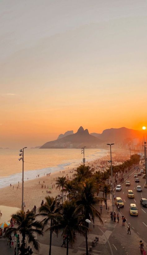 Latino Aesthetic, Brazil Wallpaper, Salt Pool, Ipanema Beach, Beach Sunset Wallpaper, Sunset Wallpaper, Travel Inspo, Beach Vibe, Island Life