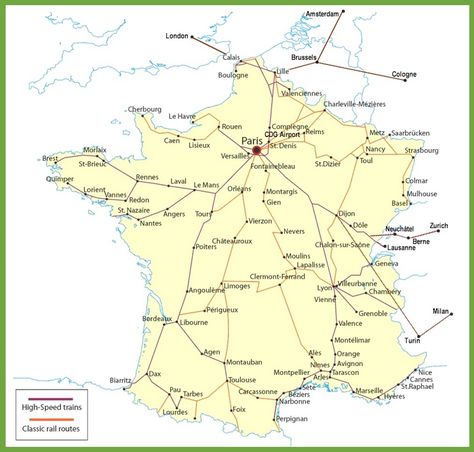 France railway map France Train Travel, France By Train, French Train, Wine Region Map, Narbonne France, France Train, Travel In France, Eurostar Train, Art Residency