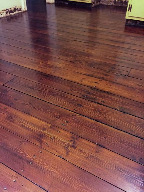 Refinishing Wood Floors - Wide Plank Pine - Restoring Refinishing Wood Floors, Pine Wood Floors, Old Home Renovation, Refinish Wood Floors, Pine Wood Flooring, Diy Wood Floors, Old Wood Floors, Rustic Wood Floors, Restore Wood