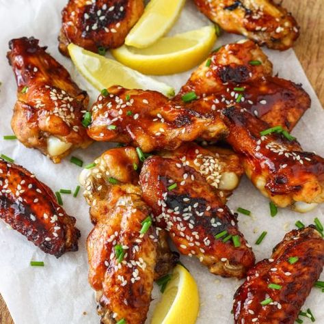 Homemade Sticky Hoisin Chicken Wings Recipes With Hoisin Sauce, Wings Recipe Baked, Five Spice Chicken, Hoisin Chicken, Cooking Chicken Wings, Chicken Shawarma Recipe, Honey Glazed Chicken, Shawarma Recipe, Glazed Chicken