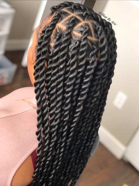 Jumbo Knotless Senegalese Twist, Large Twist Braids Black Women, Large Twist Braids, Big Twist Braids, Jumbo Twist Braids, Medium Twist Braids, Jumbo Senegalese Twists, Big Twist Braids Hairstyles, Long Twist Braids