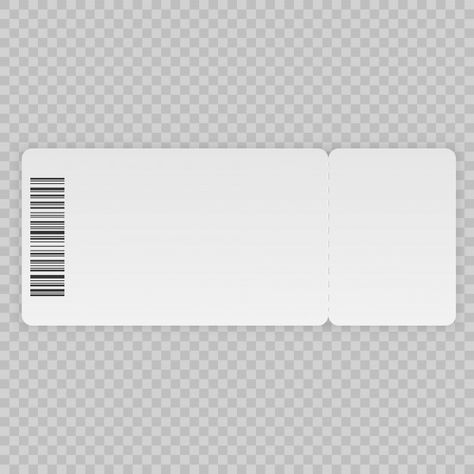 Ticket template isolated on a transparen... | Premium Vector #Freepik #vector #background #label #invitation #party Template Ticket Png, Template Tiket, Ticket Png, Ticket Design Template, Background Label, Graphic Design Mockup, Label Png, Ticket Design, Texture Graphic Design