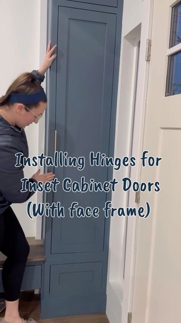 How To Build Inset Cabinet Doors, Vent Holes In Cabinet Doors, Diy Bifold Cabinet Doors, Diy Inset Cabinets, Hidden Hinges Cabinets Diy, Diy Inset Cabinet Doors, Mudroom Dropzone, Cabinet Installation Diy, Hidden Hinges Cabinets