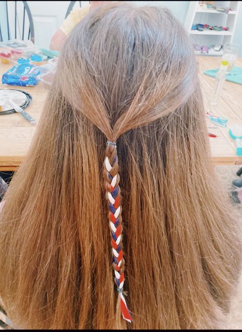 4th Hairstyles, Forth Of July Hairstyle, Cute Fourth Of July Hairstyles, Fourth Of July Hairstyles, Patriotic Hairstyles, 4th Of July Hairstyles, July Hairstyles, Fourth Of July Hair, Western Hairstyles