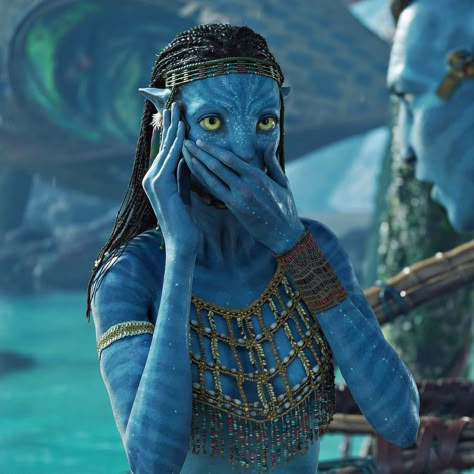 Movie Icons Aesthetic, Neytiri Aesthetic, Neytiri Avatar 2, Zoe Saldana Avatar, Aesthetic Pandora, Neytiri Sully, Avatar Meme, Avatar Disney, Avatar Neytiri