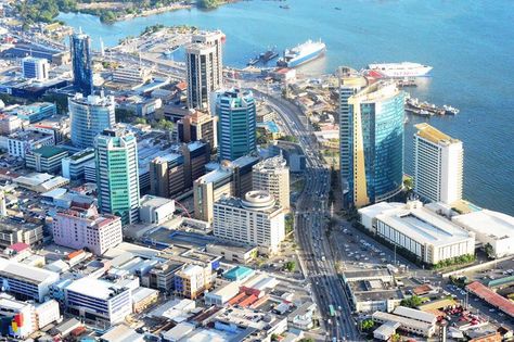 Port of Spain, Trinidad 🇹🇹 Port Of Spain Trinidad, Port Of Spain, Caribbean Travel, West Indies, Caribbean Islands, Trinidad, Trinidad And Tobago, San Francisco Skyline, New York Skyline