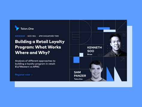 Webinar Creative by Sara Pallarés on Dribbble Conference Website, Organizational Chart Design, Email Banner, Typography Logo Fonts, Webinar Design, Tech Newsletter, Typographic Layout, Conference Poster, Tech Brand