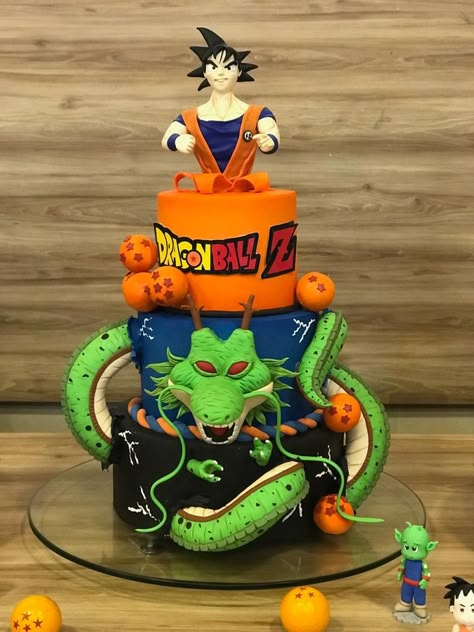 Dragon Ball Z Birthday Cake, Goku Cake Dragonball Z, Dbz Cake, Dragonball Cake, Goku Cake, Dragon Ball Z Cake, Dragonball Z Cake, Goku Birthday, Dbz Vegeta