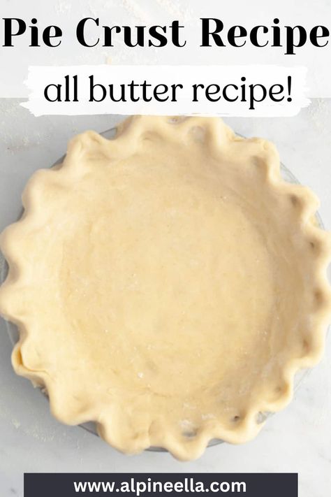 Homemade Pie Crust All Butter Flaky Pie Crust, Butter Flaky Pie Crust, Butter Pie Crust Recipe, Butter Pie Crust, All Butter Pie Crust, Homemade Pie Crust, Easy Pie Crust, Homemade Pie Crust Recipe, Apple Treat