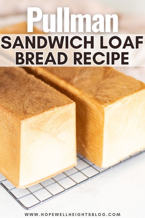 pullman loaf Pullman Loaf Recipe, Pullman Bread Recipe Sandwich Loaf, Sandwich Loaf Bread, Pullman Pan Bread Recipe, Sandwhich Loafs, Pullman Loaf Pan Recipes, Sandwich Loaf Recipe, Poverty Meals, Sandwhich Bread